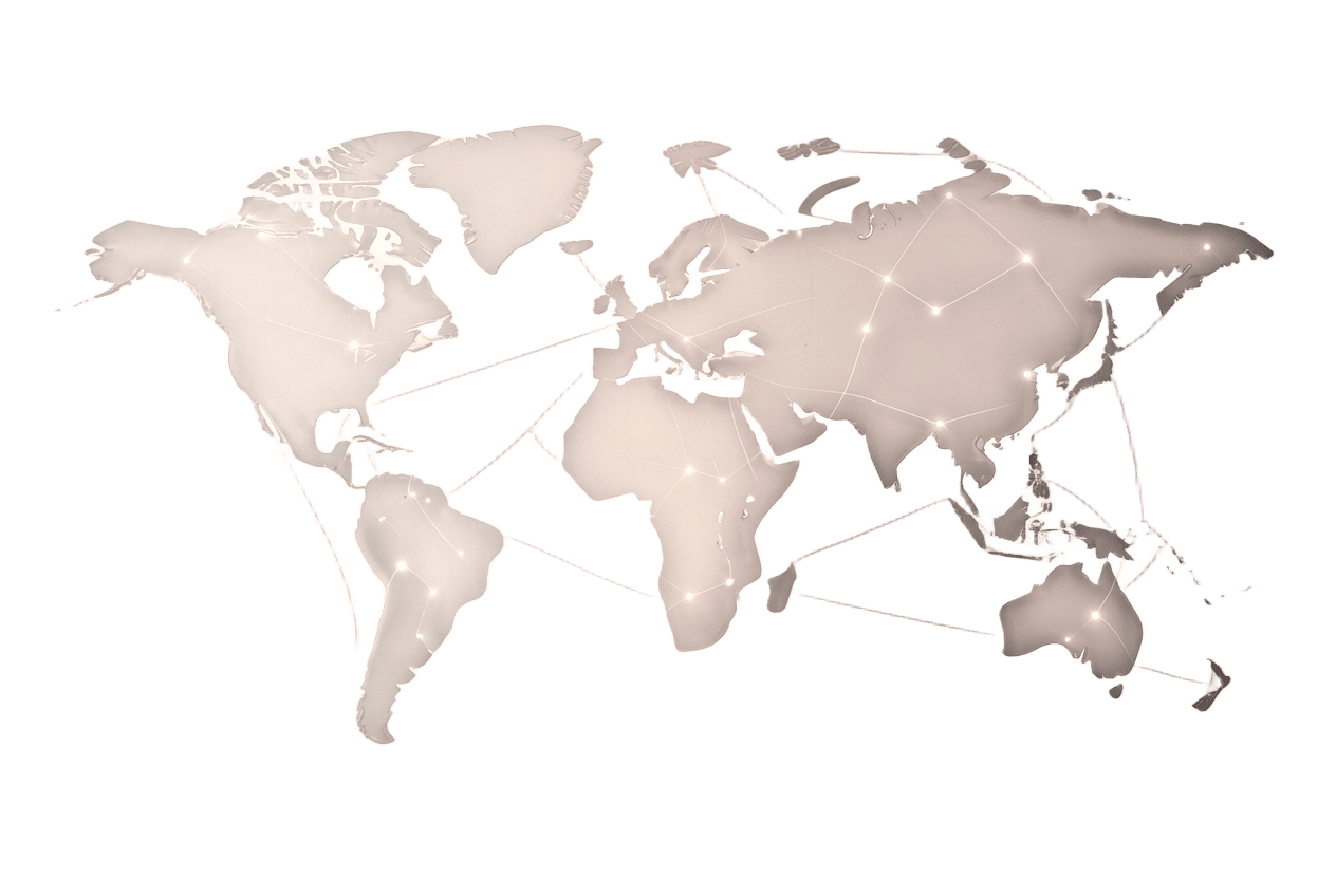 World map showing weperimeno contributors across continents